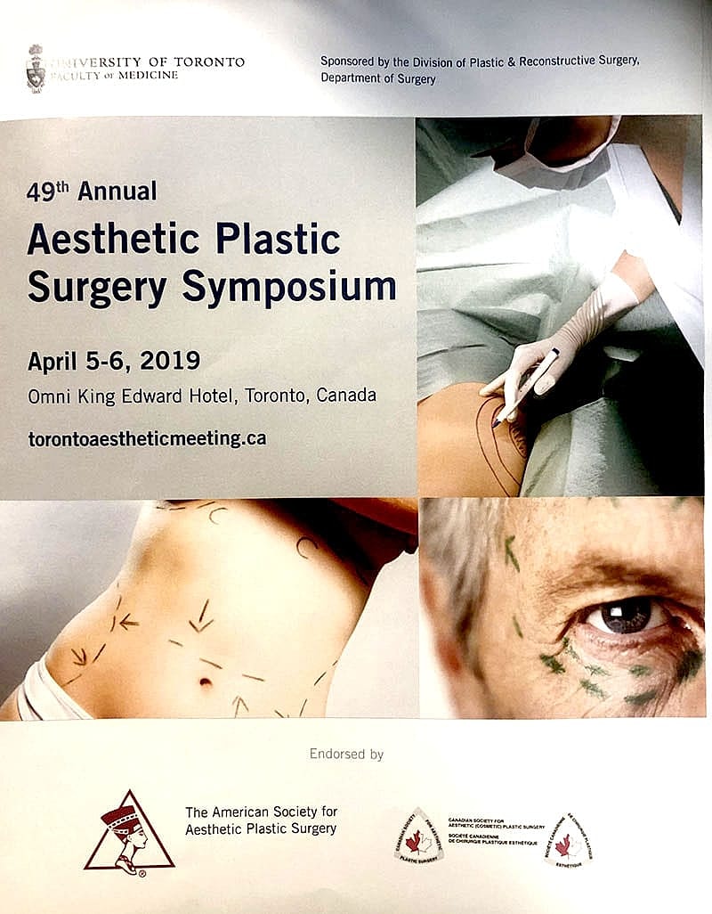 Aesthetic Plastic Surgery Symposium event poster.