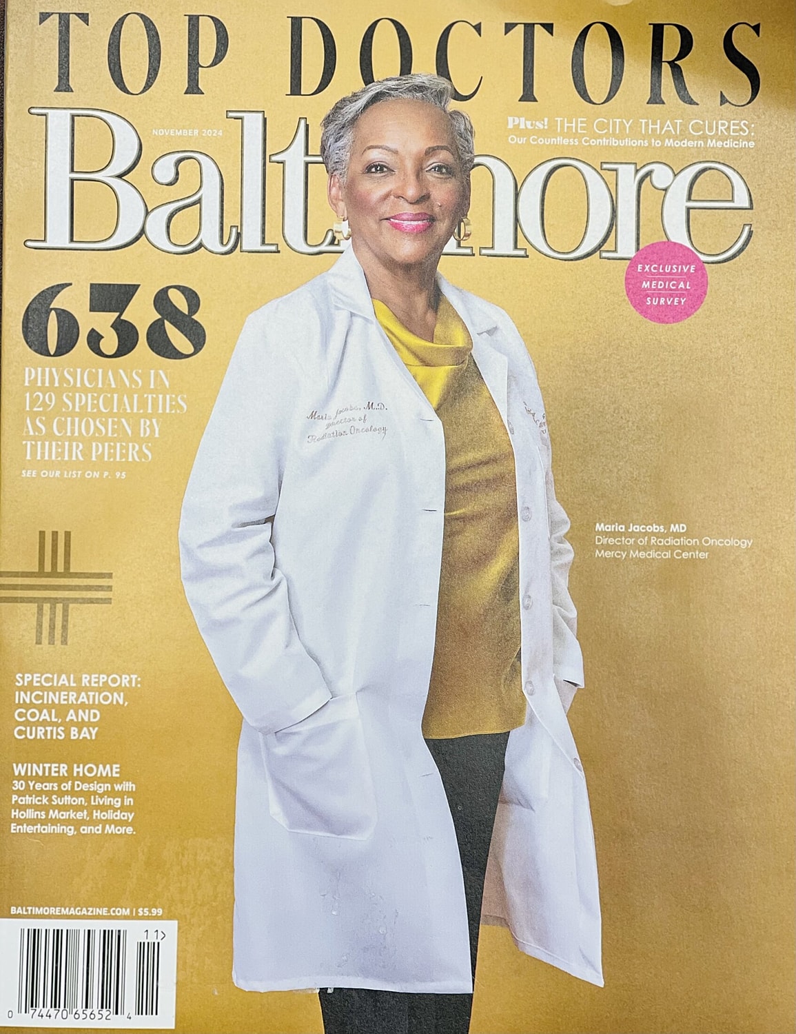Top Doctors issue featuring Maria Jacobs, MD.