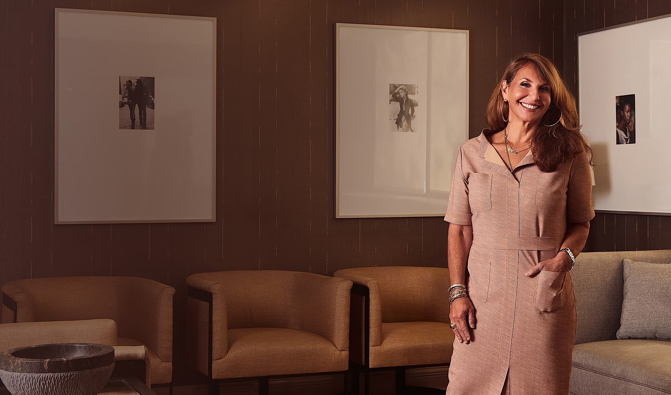 Team of professionals in matching black attire.