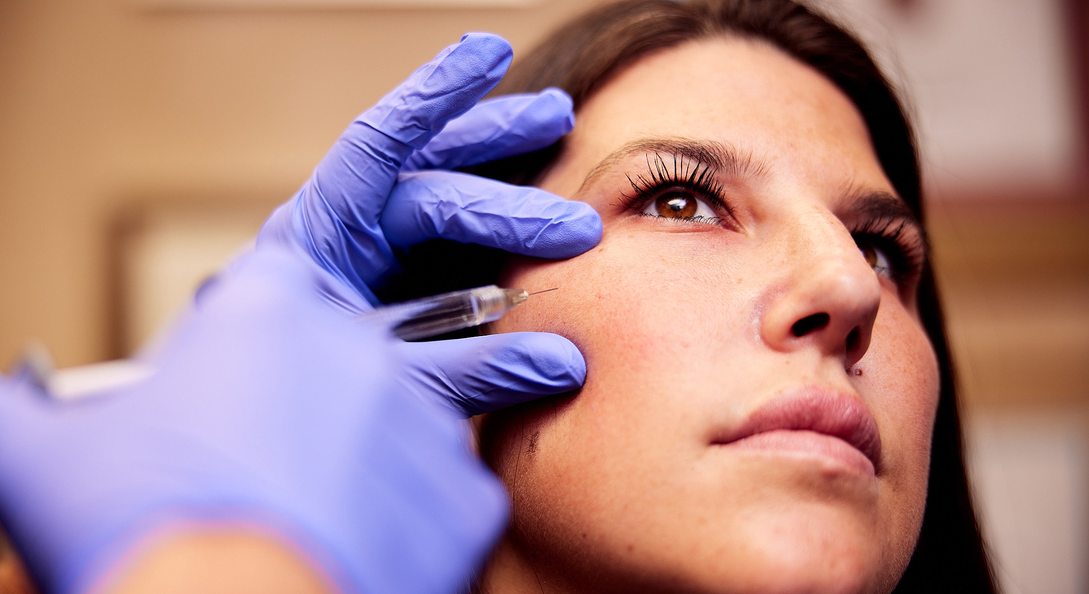 Portrait of a woman with flawless skin.